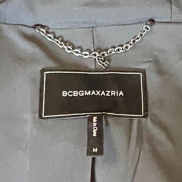 Gorgeous BCBGMAXAZRIA Women's Charcoal Gray Faux Fur Hooded Coat/Jacket, Size M - Picture 8 of 15